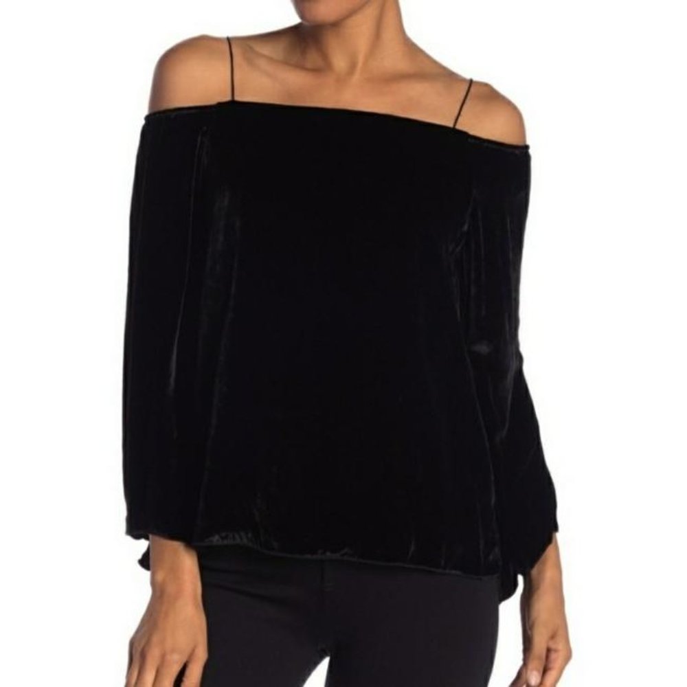 Alice + Olivia Prena Cold-Shoulder Top